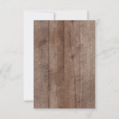 Winter-Waldtier-rustikales Buch für Baby Einladung (Rückseite)