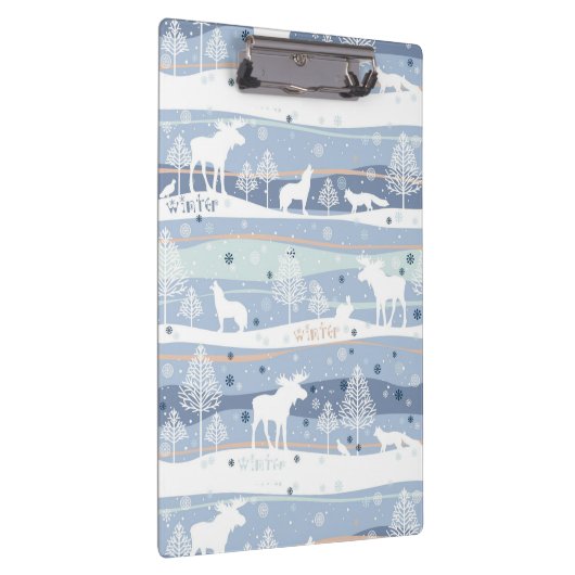 Winter-Waldtiere Klemmbrett (Rechts)