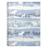 Winter-Waldtiere Notizblock (Vorderseite)