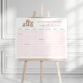 Winter-Waldtiere Terminkalender Spiel Poster