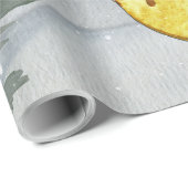 Winter-Waldwaldfreund-Rotwild-Illustration Geschenkpapier (Rolleneckpunkt)