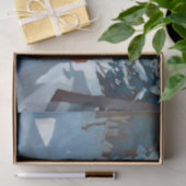 Winter Walk Zuhause, Snowy Lone Fox Seidenpapier (Geschenk)