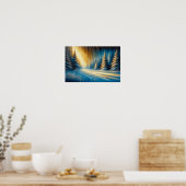 Winter Wandkunstposter Poster (Küche)
