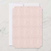 Winter warm Single Big Floral Wedding Einladung (Rückseite)