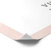 Winter warm Single Big Floral Wedding Willkommen Poster (Ecke)