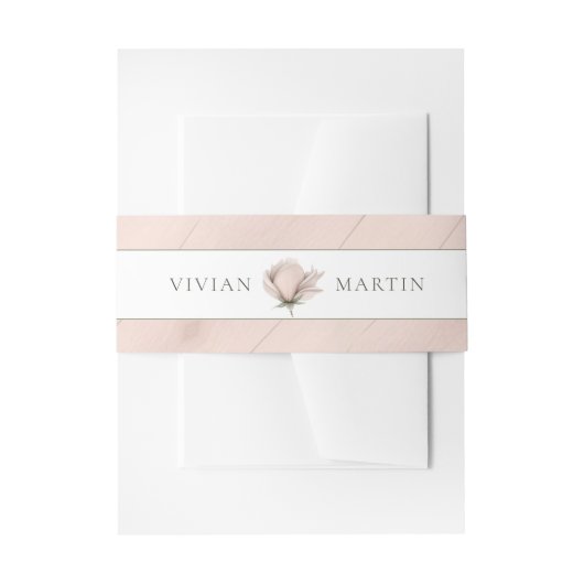 Winter warm Single Floral Classic Einladungsbanderole (Vorderseite Beispiel)