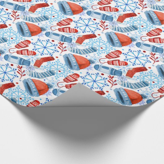 Winter-Wärme Geschenkpapier (Ecke)