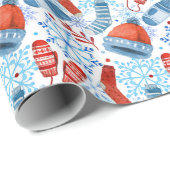 Winter-Wärme Geschenkpapier (Rolleneckpunkt)