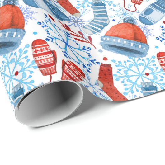 Winter-Wärme Geschenkpapier (Rolleneckpunkt)