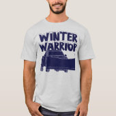 Winter Warrior Lieferwagen LKW mit Schneepflug T-Shirt (Vorderseite)