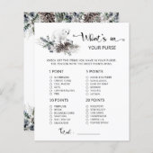 Winter Was ist in deinem Baby-Duschspiel in der Ha (Vorne/Hinten)