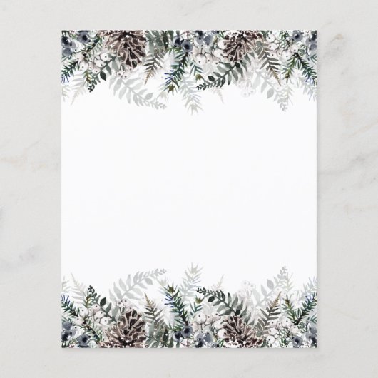 Winter Was ist in deinem Baby-Duschspiel in der Ha (Rückseite)