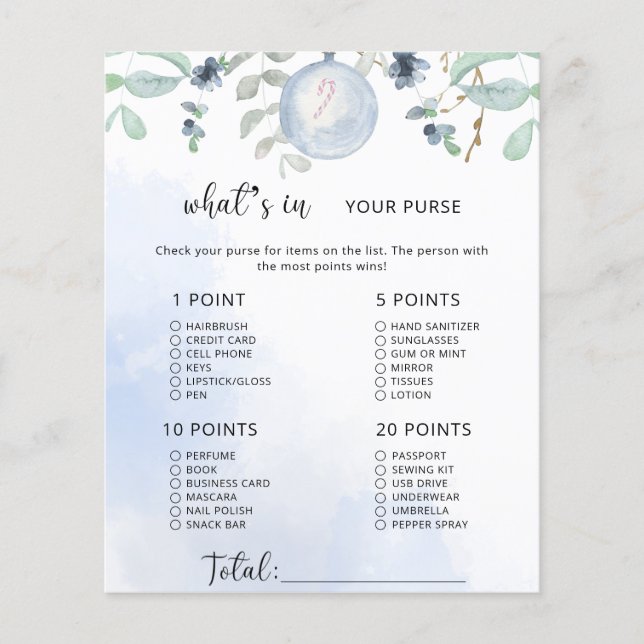 Winter Was ist in deinem Geldbeutel? (Vorderseite)