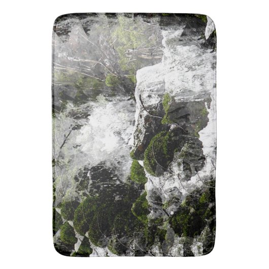 Winter Wasserfall...... Badematte (Vorderseite Vertikal)