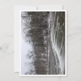 Winter Wasserfall Feiertagskarte
