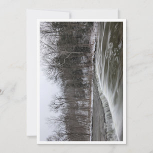 Winter Wasserfall Feiertagskarte