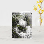 Winter Wasserfall...... Karte (Gelbe Blume)