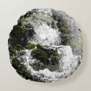 Winter Wasserfall...... Rundes Kissen