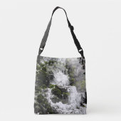 Winter Wasserfall....... Tragetaschen Mit Langen Trägern (Rückseite)