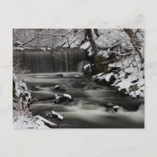 Winter-Wasserfallpostkarte Postkarte