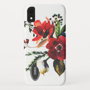 Winter-Wasserfarbe Elegantes Florales Vintage-Mono Case-Mate iPhone Hülle