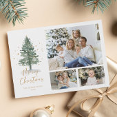 Winter Wasserfarbe Pine Weihnachten 3 Foto