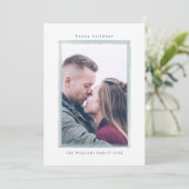 Winter Wasserfarbe Stroke Weihnachtsfotos Karten (Stehend Vorderseite)