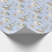 Winter-Wasserfarben-Geschenkpapier Geschenkpapier (Ecke)