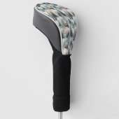 Winter-Wasserfarben-Waldhirsche (1) Golf Headcover (angewinkelt)