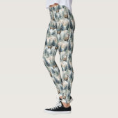 Winter-Wasserfarben-Waldhirsche (1) Leggings (Links)