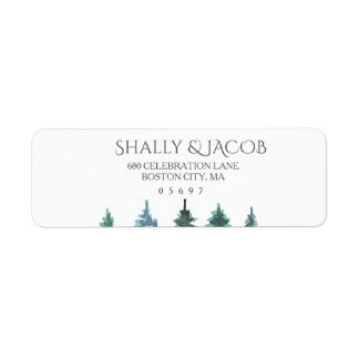 Winter-Wasserfarbenhochzeit