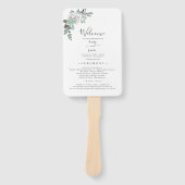 Winter-Wasserfarbenhochzeit Fächer (Vorderseite)