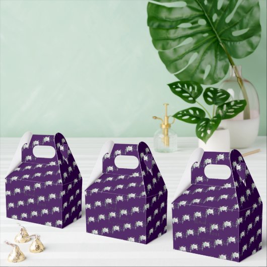 Winter-Wasserfarbenhochzeit Geschenkschachtel (Zahlreiche)