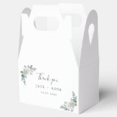 Winter-Wasserfarbenhochzeit Geschenkschachtel (Geöffnet)