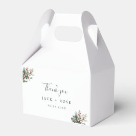 Winter-Wasserfarbenhochzeit Geschenkschachtel