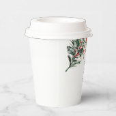 Winter-Wasserfarbenhochzeit Pappbecher (Rechts)