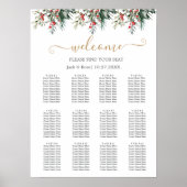 Winter-Wasserfarbenhochzeit Poster (Vorne)