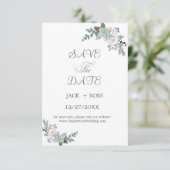 Winter-Wasserfarbenhochzeit RSVP Karte (Stehend Vorderseite)