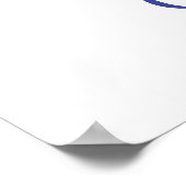 Winter WasserfarbenStorchbücher und Geschenksäulen Poster (Ecke)