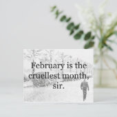 Winter Wasteland Postkarte (Stehend Vorderseite)