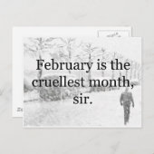 Winter Wasteland Postkarte (Vorne/Hinten)