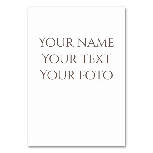 Winter Watercol Malerei Tischnummer (Rückseite)