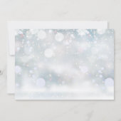 Winter Watercolor Greenery Brautparty Einladung (Rückseite)