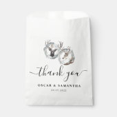 Winter Watercolor Hirschreath Silver Geschenktütchen (Vorderseite)