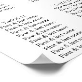 Winter Watercolor Hirschreath Silver Poster (Ecke)