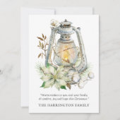 Winter Watercolor Lantern Schnee Weihnachtsküche (Vorderseite)