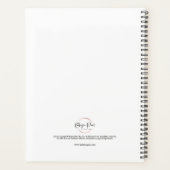 Winter watercolor mountain art planner planer (Rückseite)