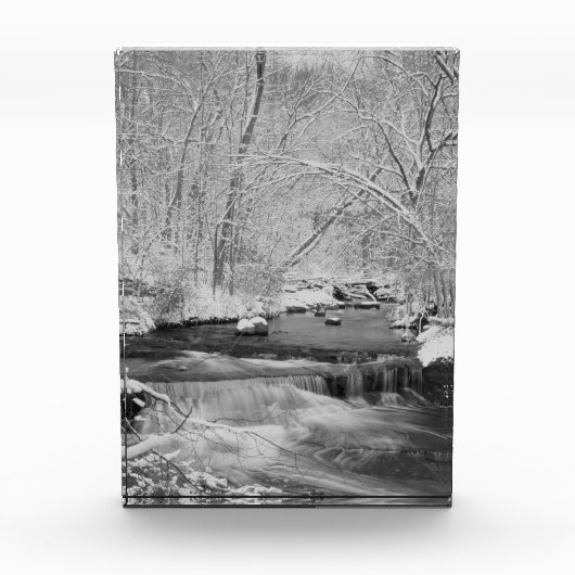 Winter Waterfall Fotoblock (Vorderseite)