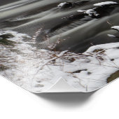 Winter Waterfall Fotodruck (Ecke)