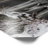 Winter Waterfall Fotodruck (Ecke)